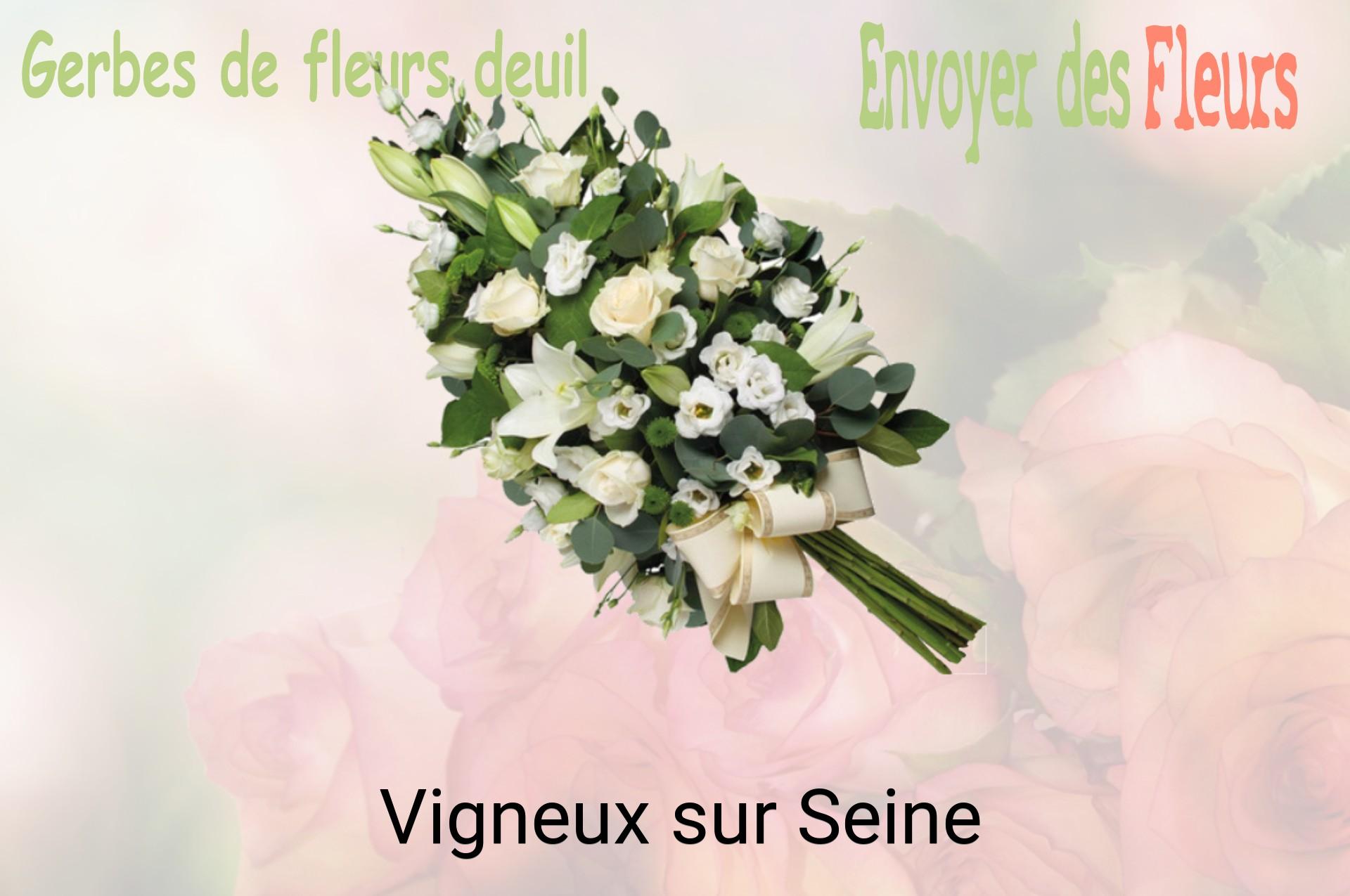 Gerbe de fleurs de deuil livrée à Vigneux-sur-Seine